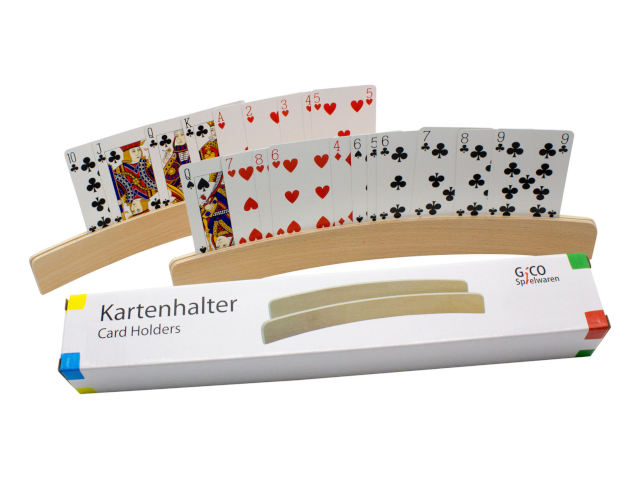 GICO Kartenhalter aus Holz, 2er Set