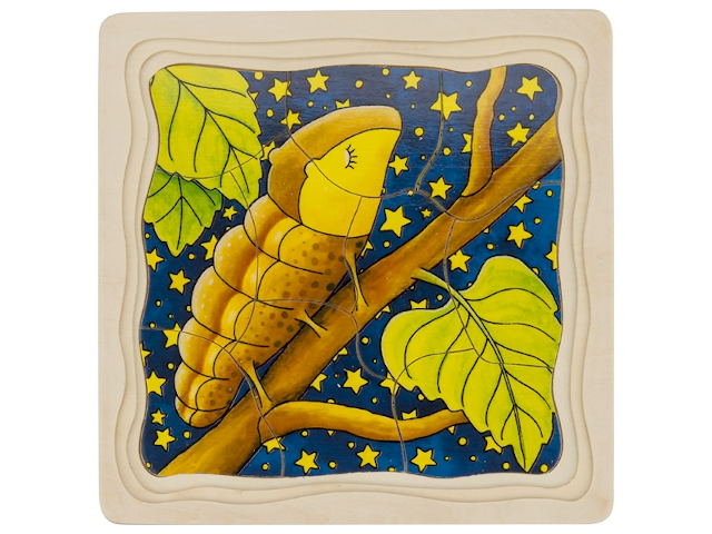 Schichtenpuzzle Schmetterling 44tlg - 0