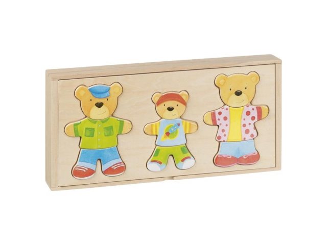 Anziehpuppenpuzzle Bärenfamilie