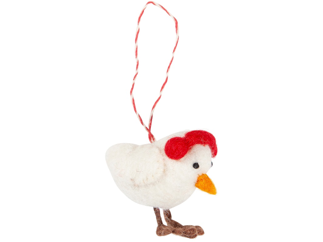 Filz Hänger Earlap Chicken