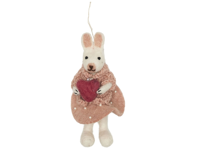 Filzfigur Heart Bunny