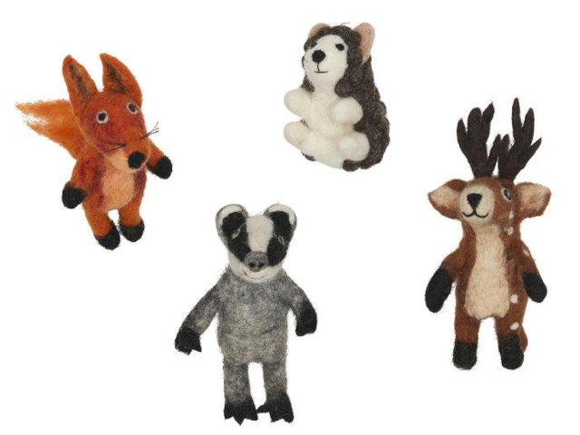 Fingerpuppen Forest 4er Set