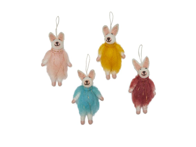 Filz Anhänger Golden Bunny