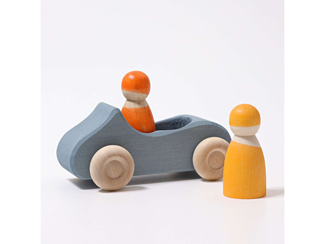 Grosses Cabrio blau