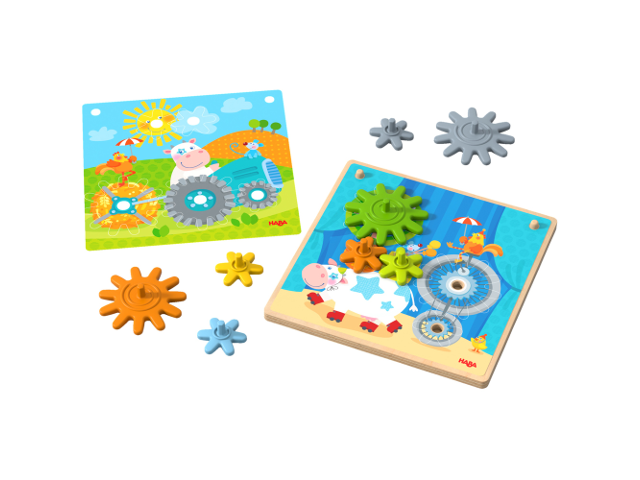 Zahnradspiel Tiere unterwegs
