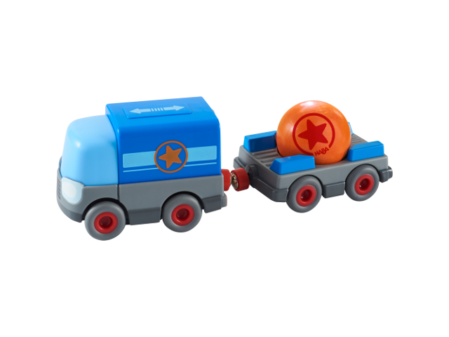 Kullerbü – Batterie-LKW mit Anhänger