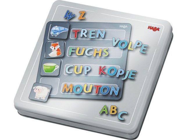 Magnetspiel- Box Buchstaben