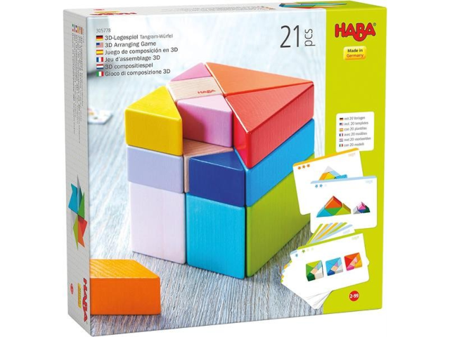 3D-Legespiel Tangram-Würfel