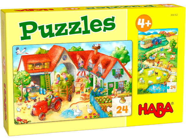 Puzzle 2x24 Teile Bauernhof