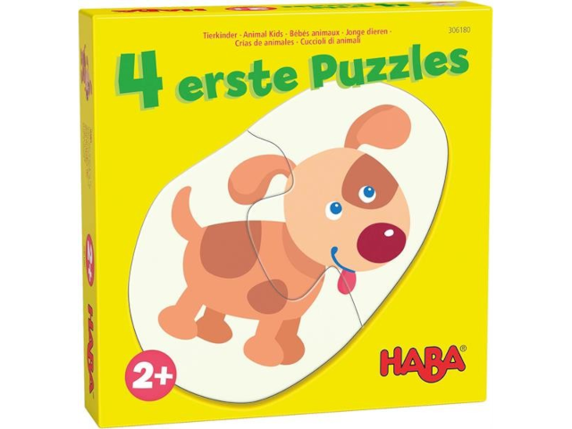 4 erste Puzzles – Tierkinder