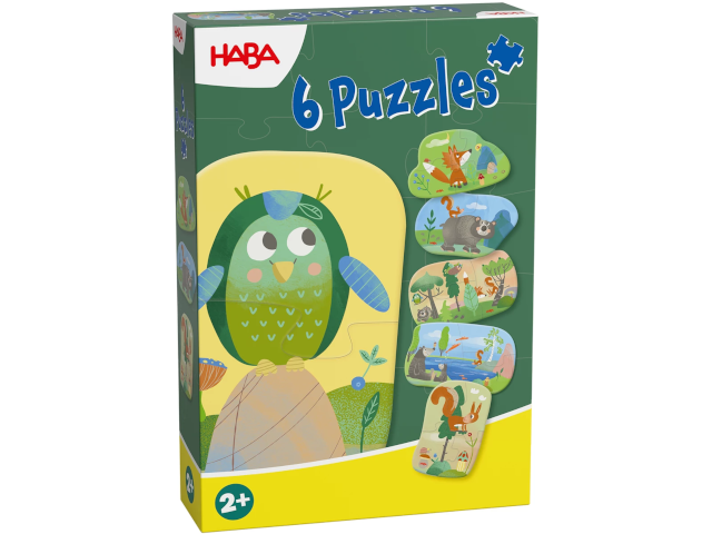 6 erste Puzzles - Waldtiere