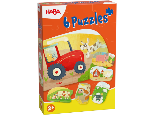 6 erste Puzzles - Bauernhof