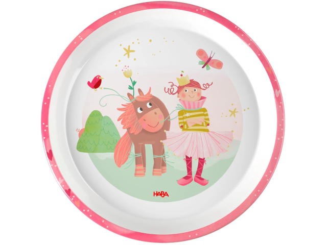 Teller Prinzessin und Pferd