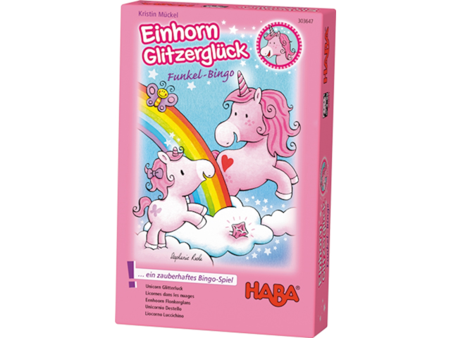 Einhorn Glitzerglück – Funkel-Bingo