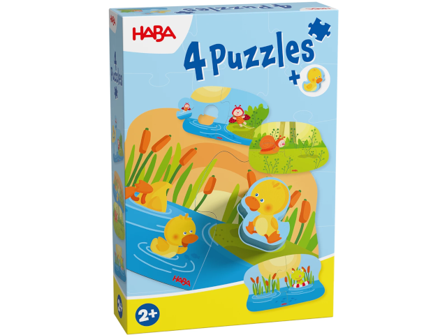 4 erste Puzzles - Tierkinder