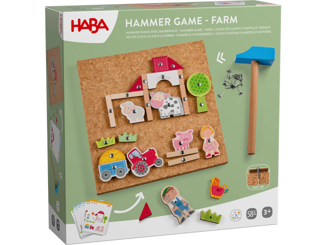 Hammer-Nagelspiel Bauernhof