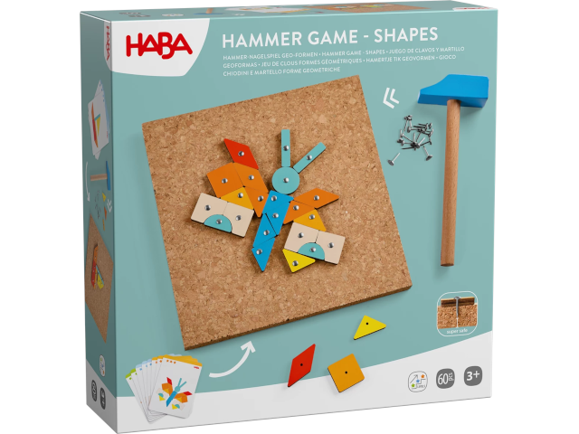 Hammer-Nagelspiel Geo Formen