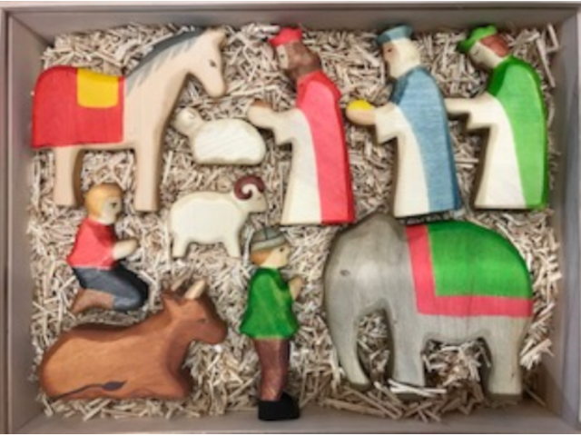 Weihnachtsset, Krippenfigurenset 17-teilig