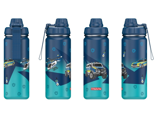 Edelstahl-Trinkflasche `Police`