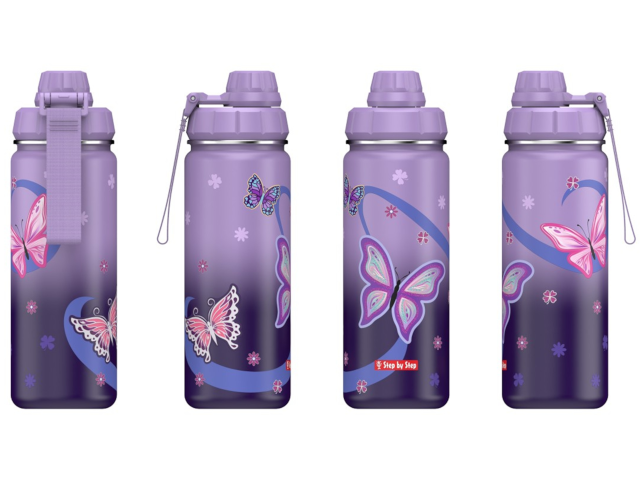Edelstahl-Trinkflasche `Sweet Butterfly`