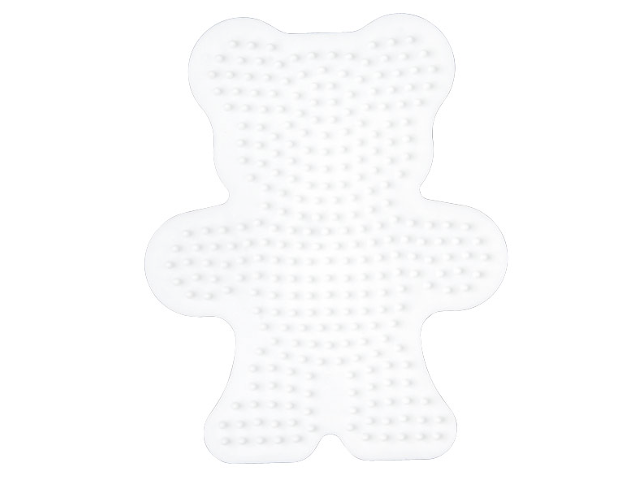 Steckplatte Teddybär weiss