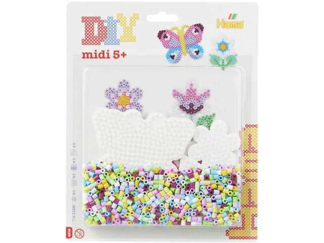 grosse Blister-Packung Schmetterling + Blümchen