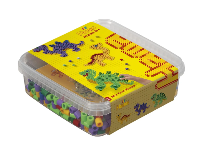 Maxi-Box Perlen + Stiftplatte Dinosaurier