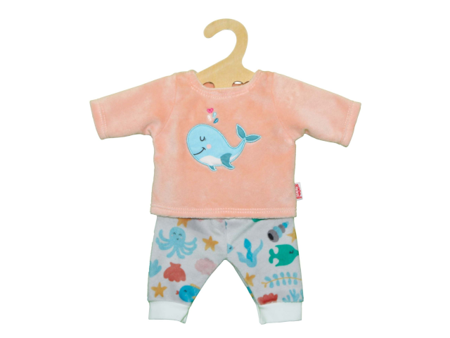 Flauschiger Pyjama `Wal Bobby`, 2-teilig, Gr. 28-35 cm
