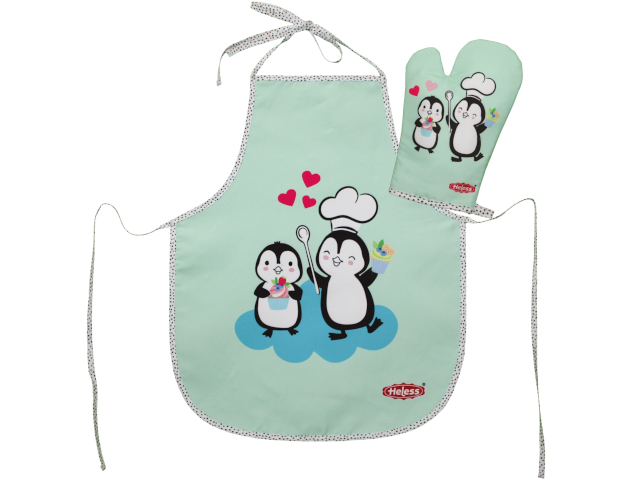 Kinderschürze Pinguin Schürze