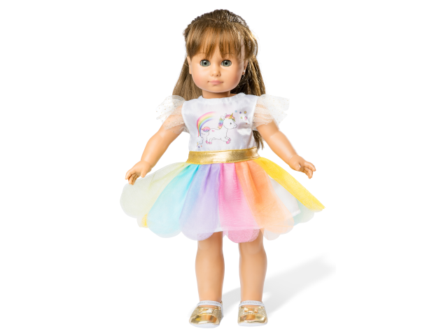 Kleid Einhorn Gr. 35-45 cm - 0