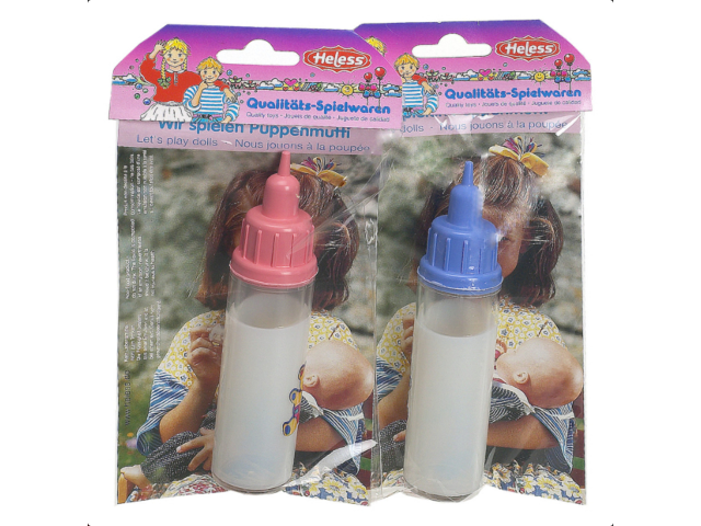 Milchflasche gefüllt
