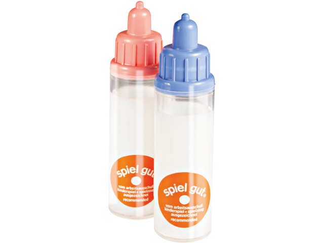 Milchflasche gefüllt