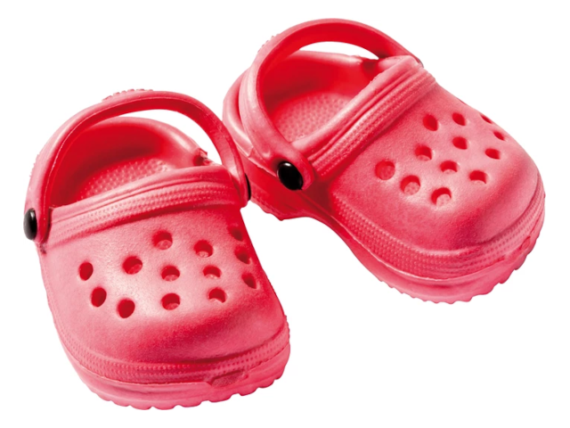 Clogs rosa für Puppen, Gr. 38-45 cm