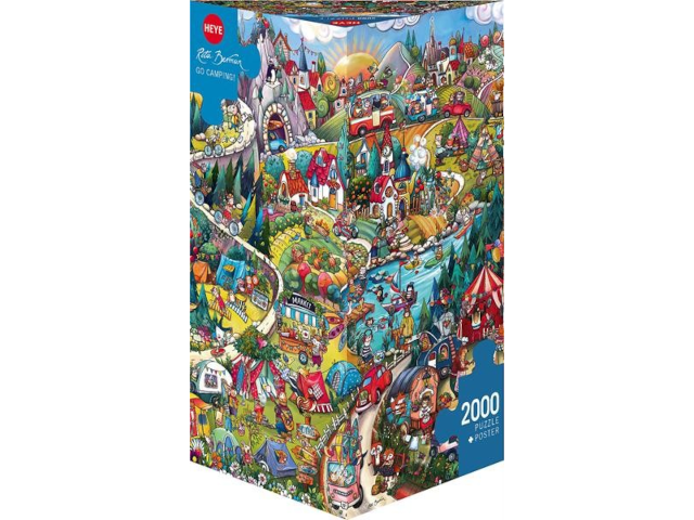 Puzzle 2000 Teile Go Camping! Triangular