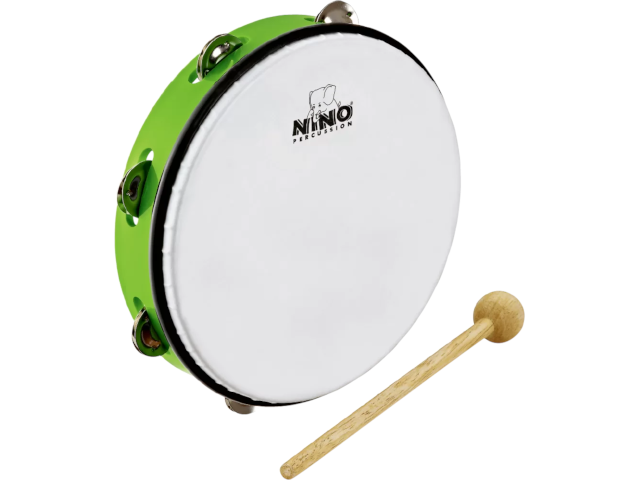 NINO® 10` ABS TAMBOURINE - GRASS-GREEN