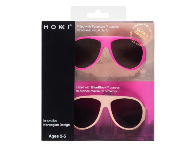 Sunglasses pink 2-5 years click & change