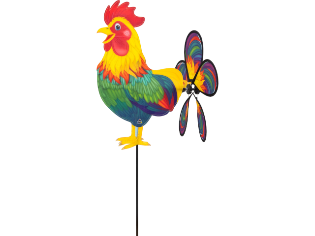 Windspiel Spin Critter Rainbow Rooster