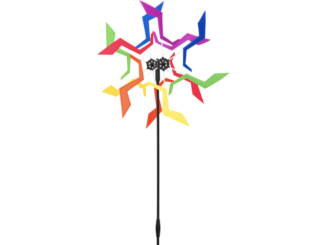 Windrad Design Crazy Rainbow