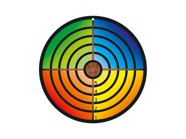 Zielscheibe bunt