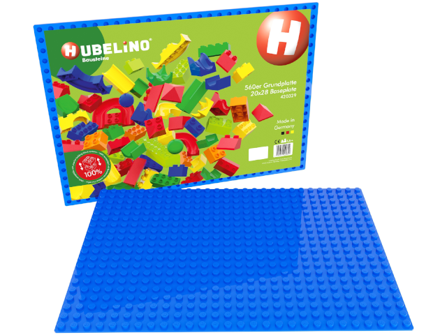 Hubelino Kugelbahn: 560er Grundplatte - blau [32 x 44.8 cm]