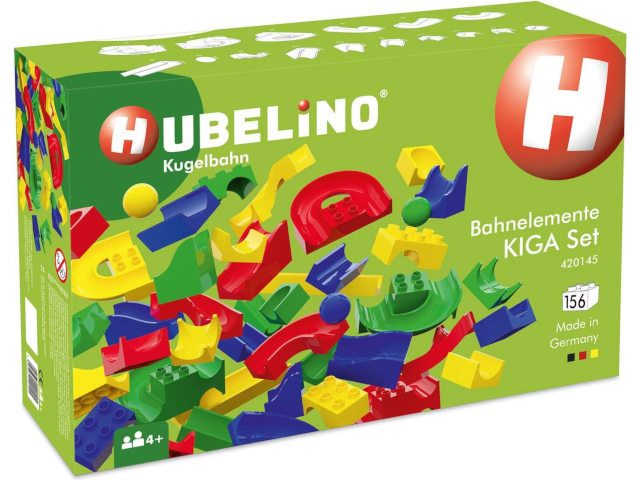 Hubelino Kugelbahn: Set Bahnelemente [156 Teile]