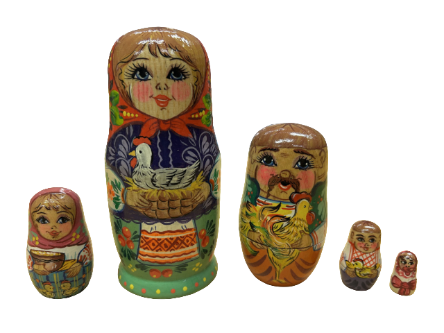 Ukrainisches Matroschka Set 5 in 1