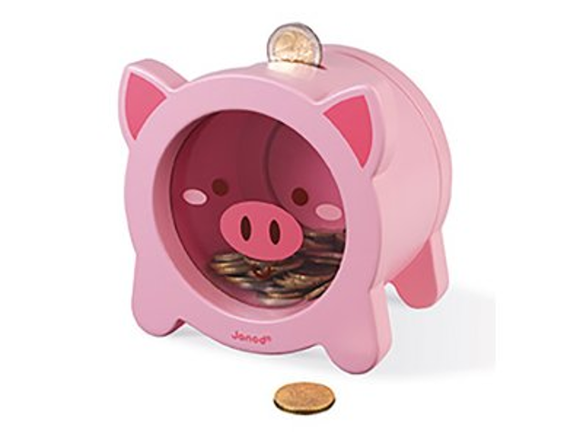 Spardose Schwein aus Holz
