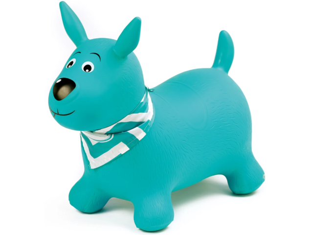 Hüpftier Hund blau