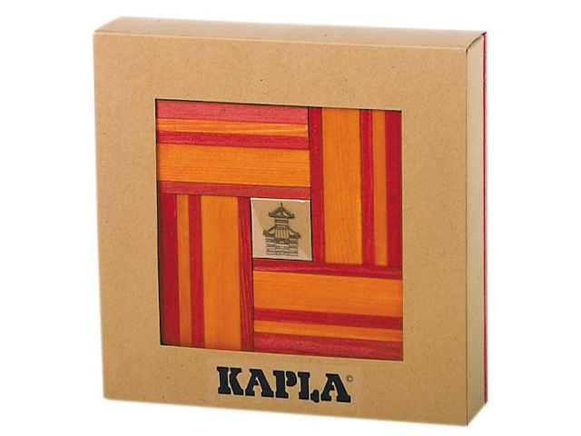 KAPLA Color rot-orange mit Buch