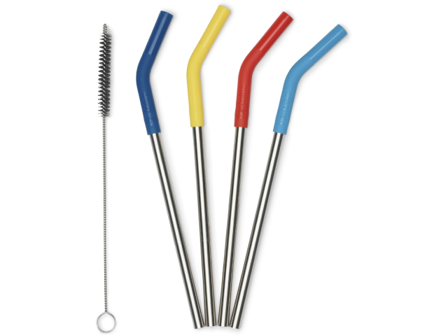Straw 4er Pack, multicolor 8mm