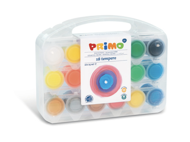 Primo Temperafarbe 18x25ml Box