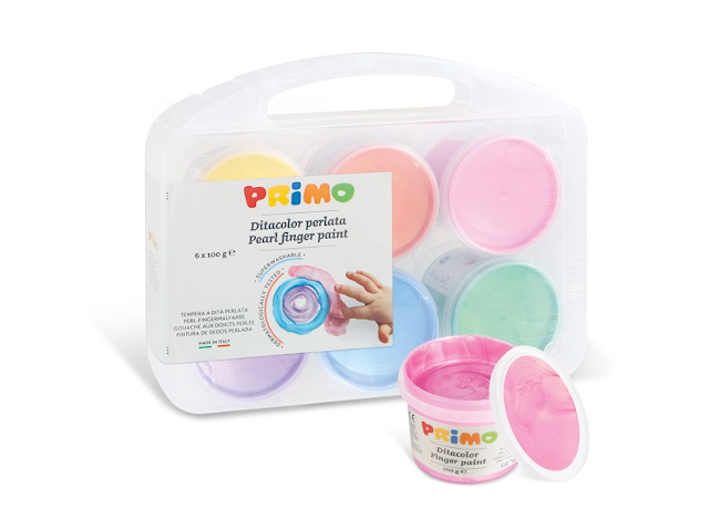 Primo Fingermalfarbe Perl 6x100g