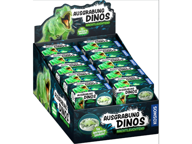 Ausgrabung Dino nachtleuchtend