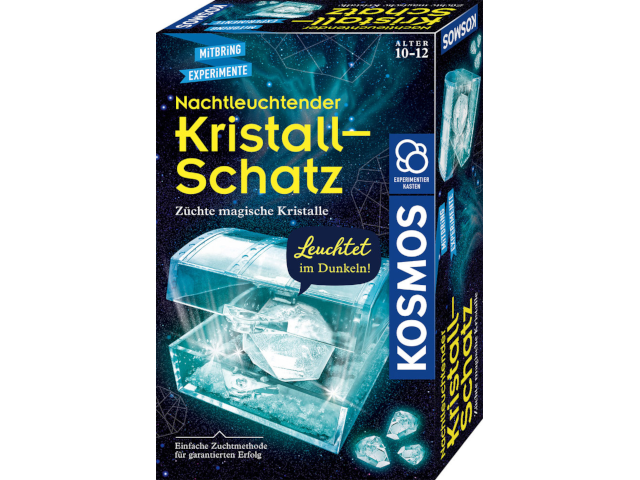 Nachtleuchtender Kristall-Schatz